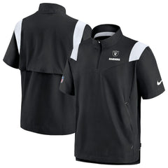 Las Vegas Raiders Sideline Coaches Chevron Lockup Pullover Top Black - Nike