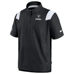 Las Vegas Raiders Sideline Coaches Chevron Lockup Pullover Top Black - Nike