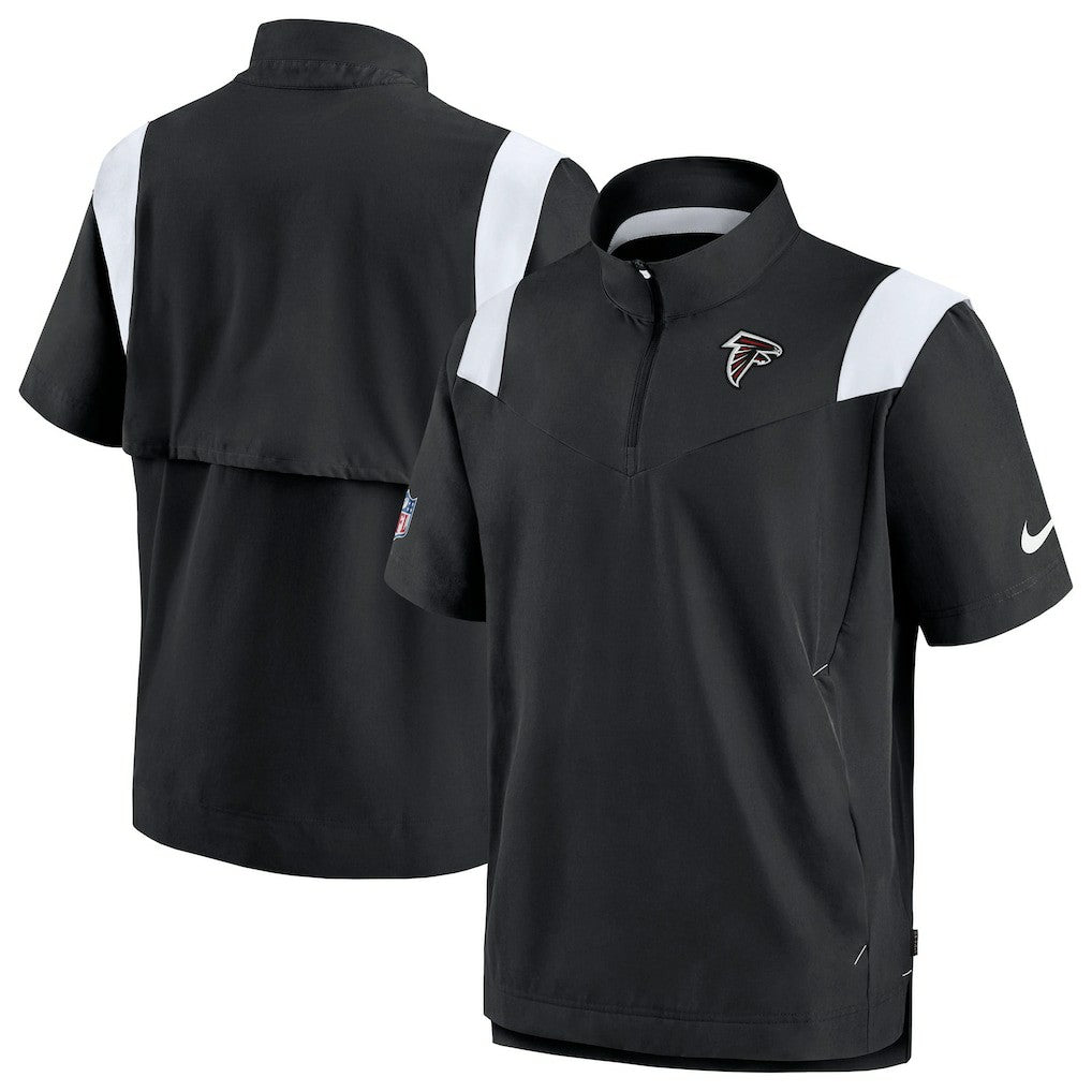 Atlanta Falcons Sideline Coaches Chevron Lockup Pullover Top Black - Nike