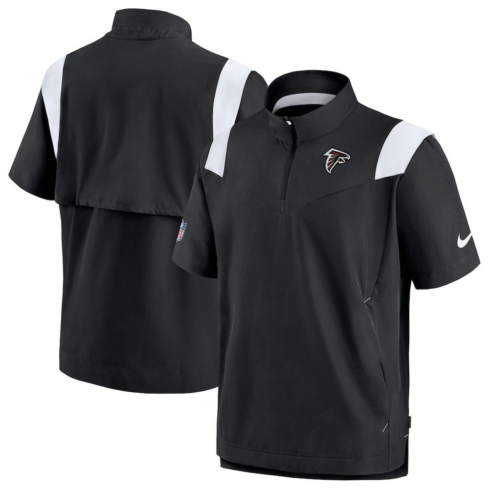 Atlanta Falcons Sideline Coaches Chevron Lockup Pullover Top Black - Nike