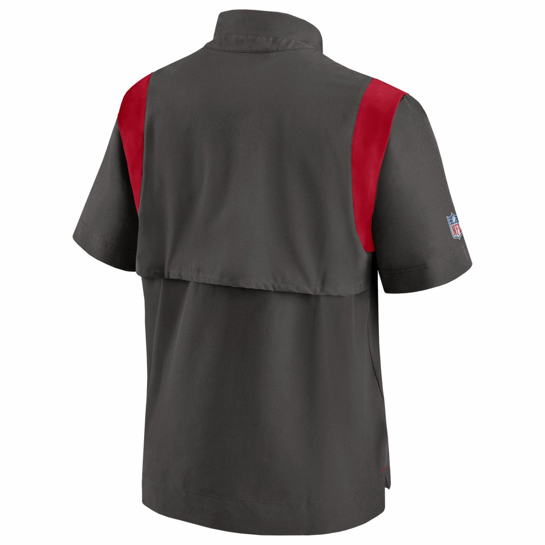 Tampa Bay Buccaneers Sideline Coaches Chevron Lockup Pullover Top Pewter - Nike
