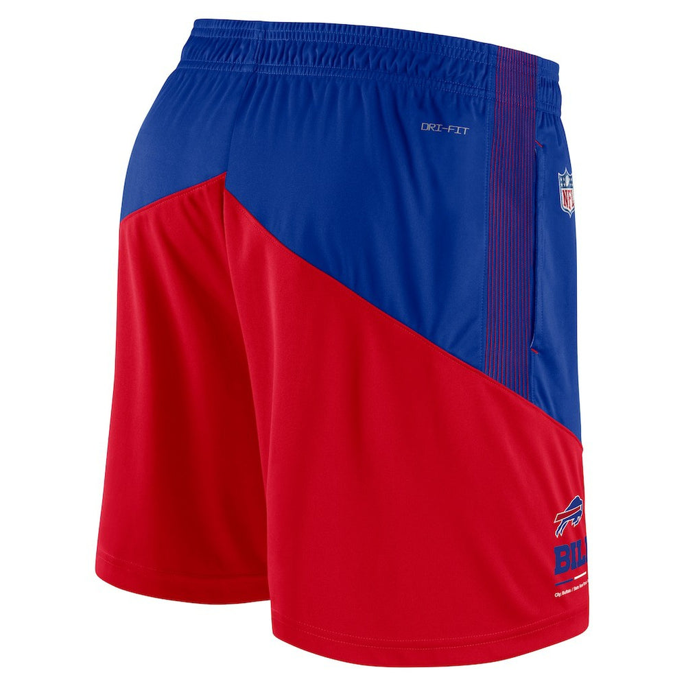 Buffalo Bills Sideline Primary Lockup Performance Shorts Royal/Red - Nike