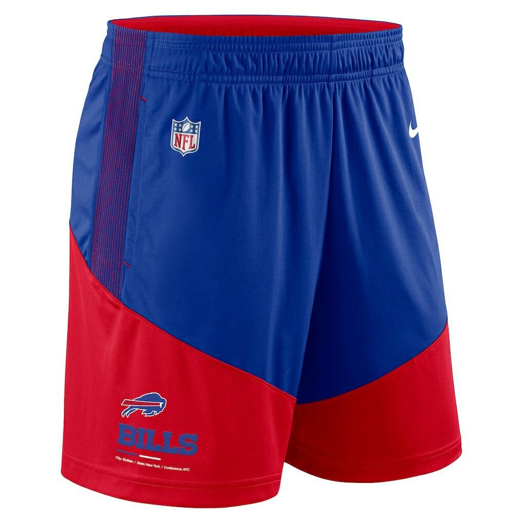 Buffalo Bills Sideline Primary Lockup Performance Shorts Royal/Red - Nike
