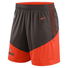 Cleveland Browns Sideline Primary Lockup Performance Shorts Brown/Orange - Nike