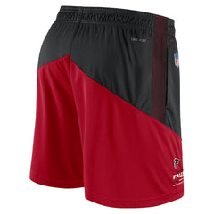 Atlanta Falcons Sideline Primary Lockup Performance Shorts Black/Red - Nike