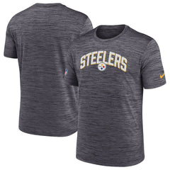 Pittsburgh Steelers Sideline Velocity Athletic Stack Performance T-Shirt Black - Nike