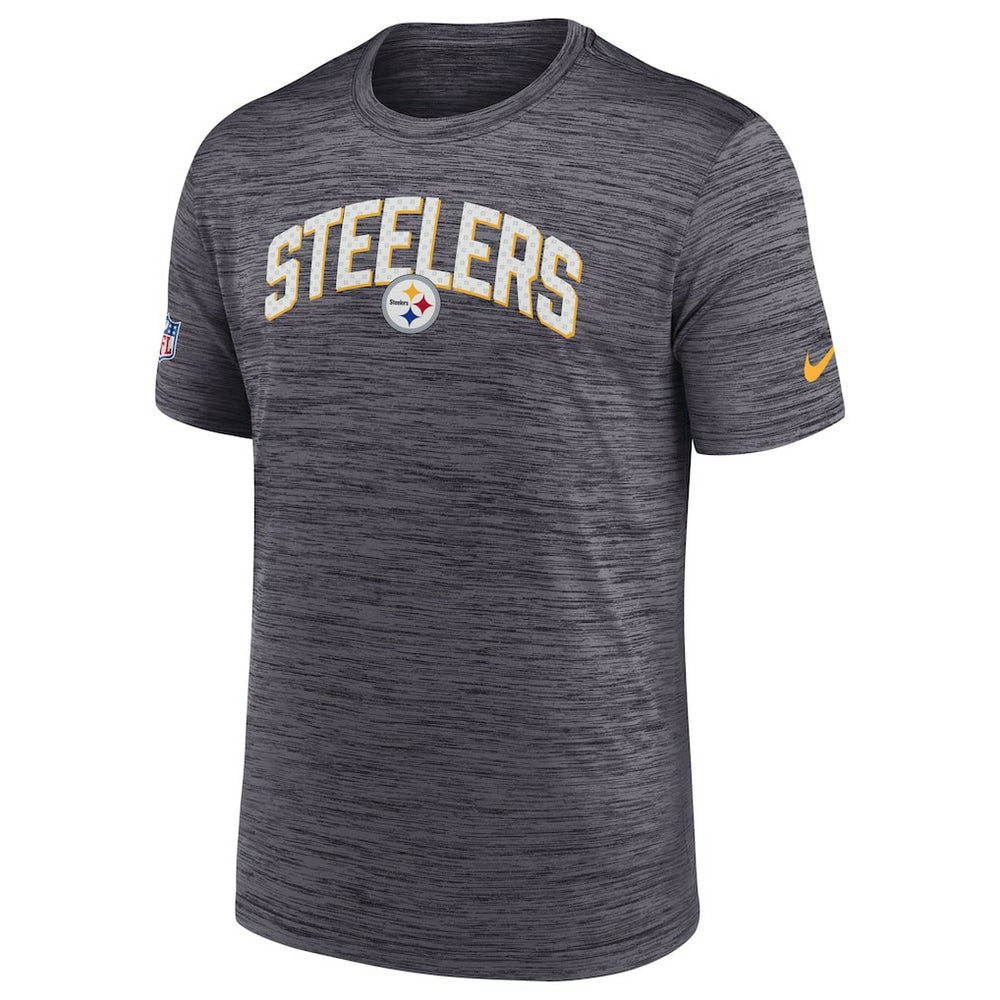 Pittsburgh Steelers Sideline Velocity Athletic Stack Performance T-Shirt Black - Nike