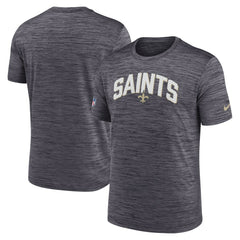 New Orleans Saints Sideline Velocity Athletic Stack Performance T-Shirt Black - Nike