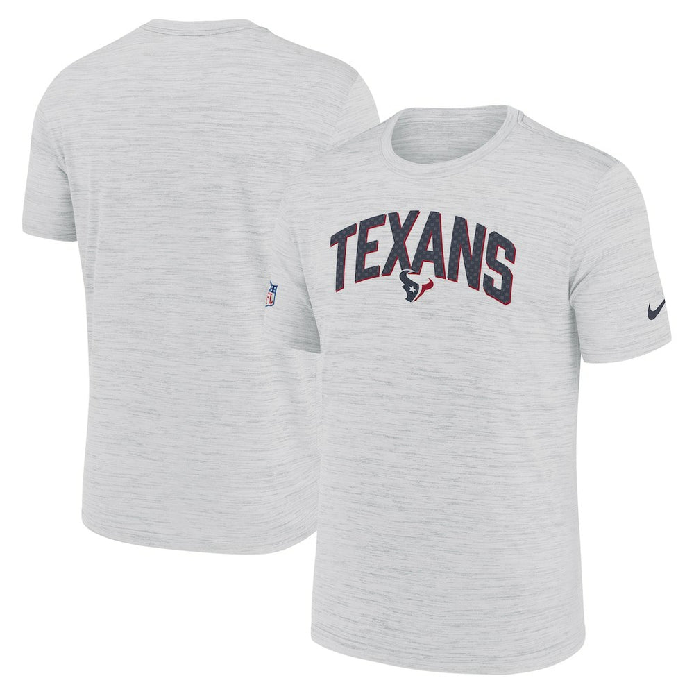 Houston Texans Sideline Velocity Athletic Stack Performance T-Shirt White - Nike