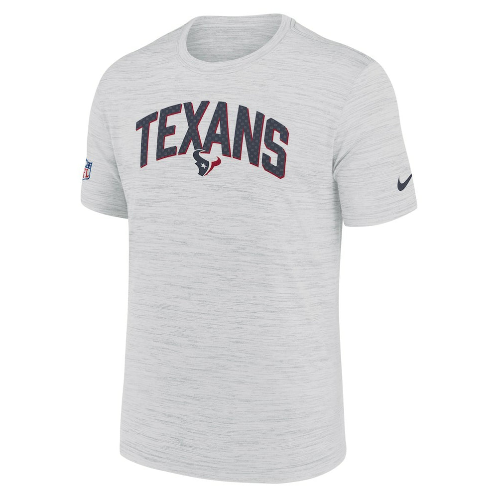 Houston Texans Sideline Velocity Athletic Stack Performance T-Shirt White - Nike