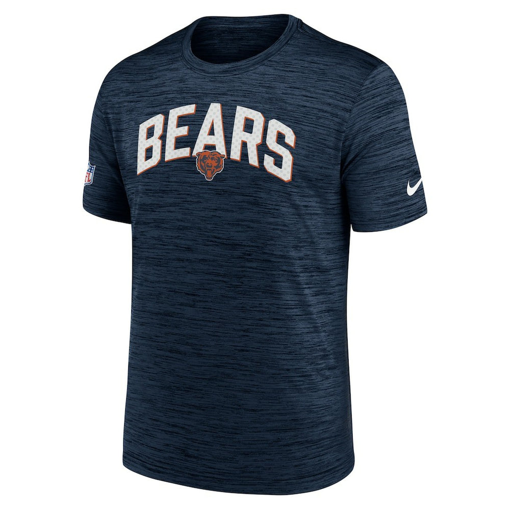 Chicago Bears Sideline Velocity Athletic Stack Performance T-Shirt Navy - Nike