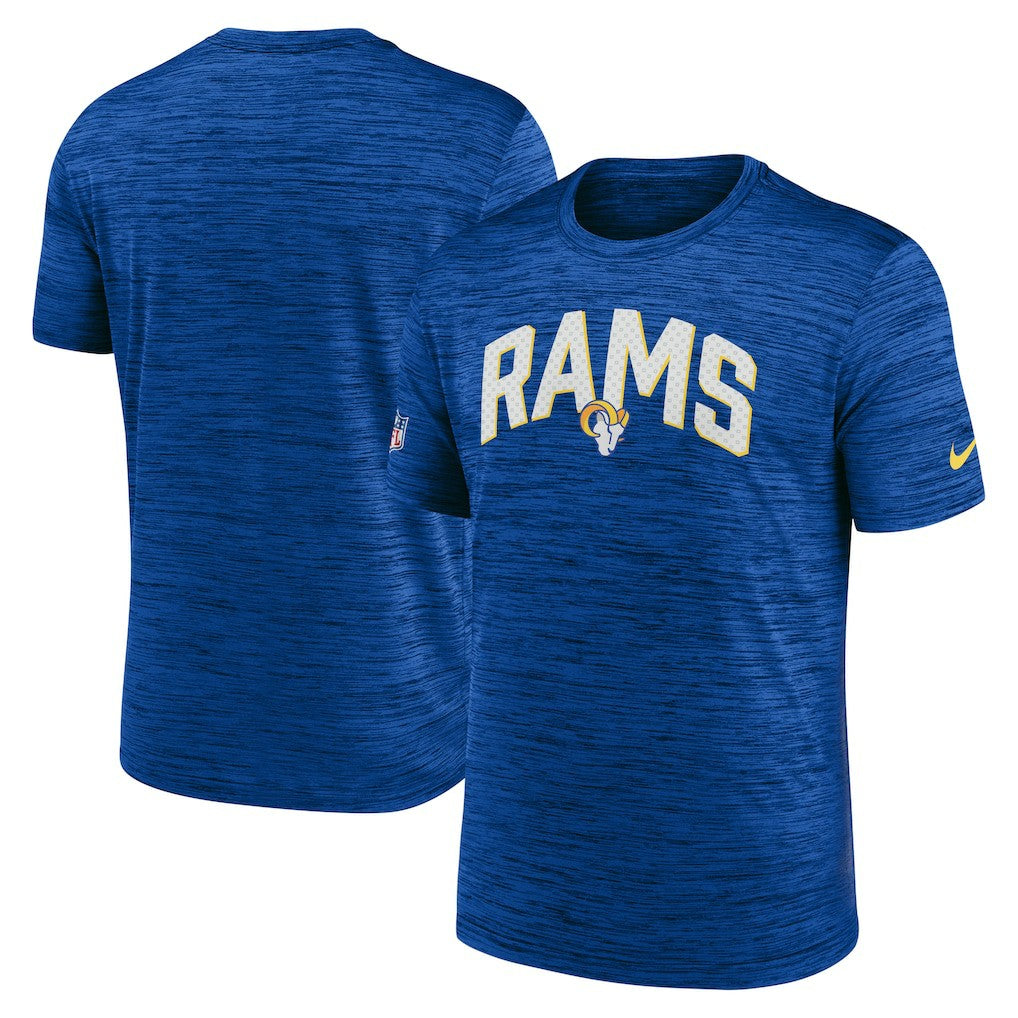 Los Angeles Rams Sideline Velocity Athletic Stack Performance T-Shirt Royal - Nike