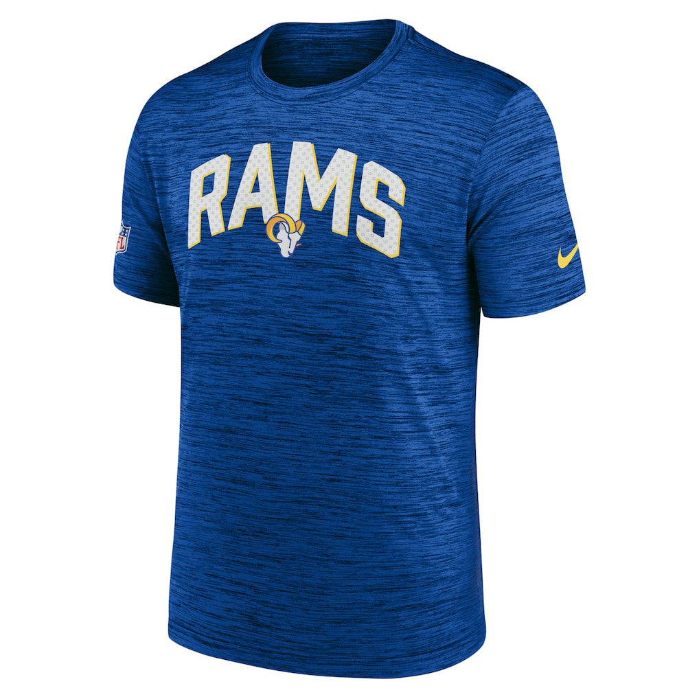 Los Angeles Rams Sideline Velocity Athletic Stack Performance T-Shirt Royal - Nike