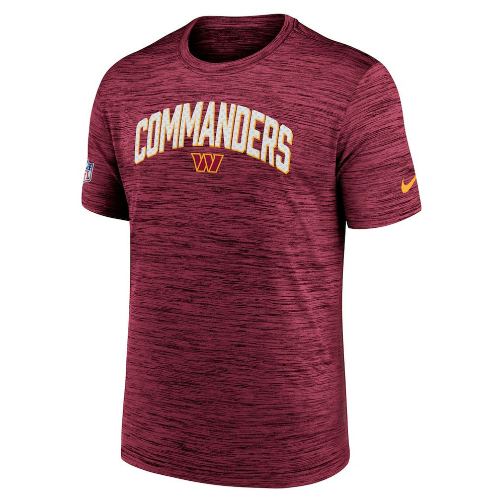 Washington Commanders Sideline Velocity Athletic Stack Performance T-Shirt Burgundy - Nike