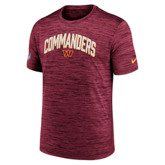 Washington Commanders Sideline Velocity Athletic Stack Performance T-Shirt Burgundy - Nike