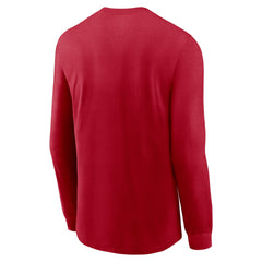 Tampa Bay Buccaneers Sideline Infograph Lock Up Performance Long Sleeve T-Shirt Red - Nike