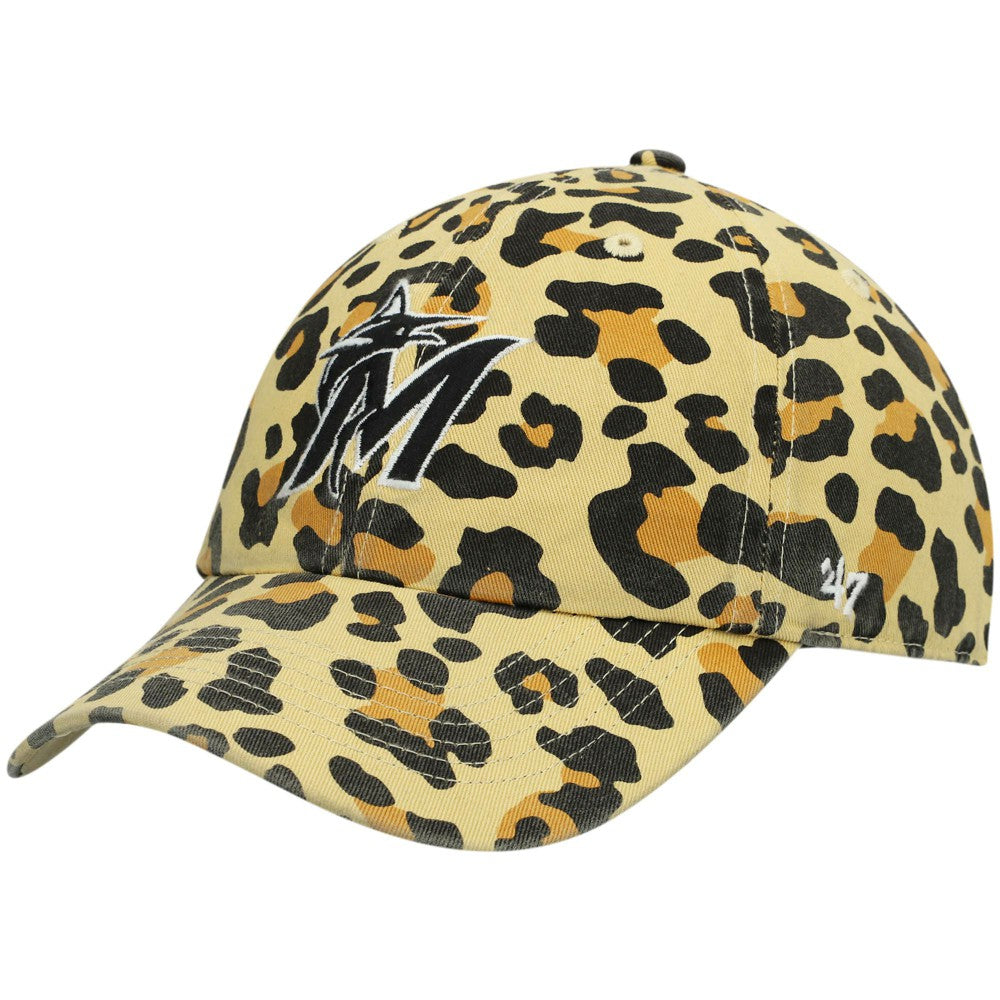 Miami Marlins '47 Women's Bagheera Cheetah Clean up Adjustable Hat Lifestyle