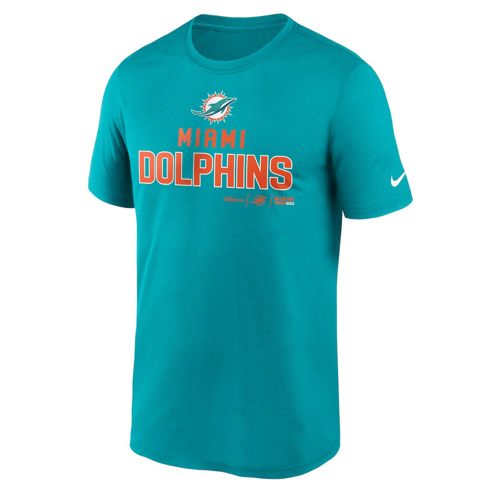 Miami Dolphins Legend Community Performance T-Shirt Aqua - Nike