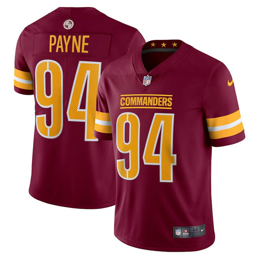 Da'Ron Payne Washington Commanders Vapor Limited Jersey - Burgundy | NFL Jerseys