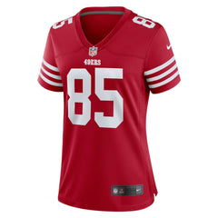 George Kittle San Francisco 49ers Women's Team Game Player Jersey Scarlet - Nike