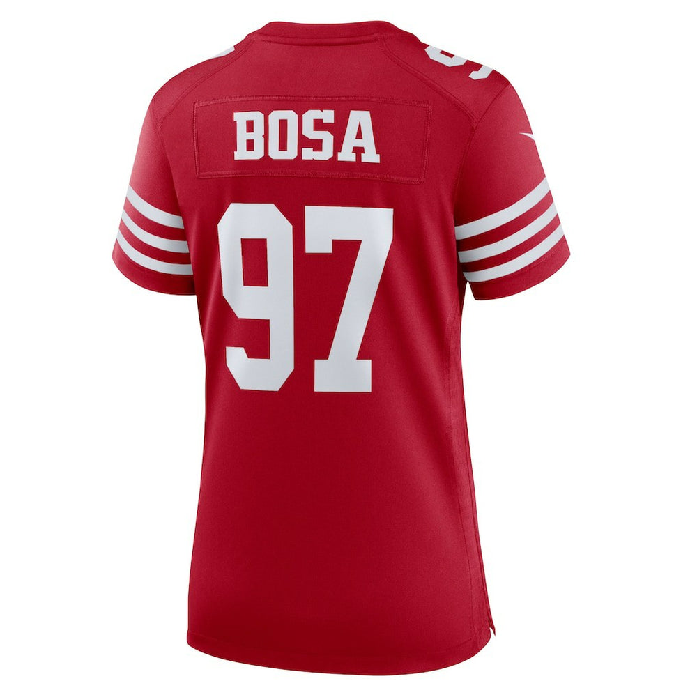 Nick Bosa San Francisco 49ers Women's Team Game Player Jersey Scarlet - Nike