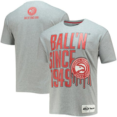 NBA - Atlanta Hawks BALL'N Since 1949 T-Shirt - Heathered Gray