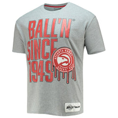 NBA - Atlanta Hawks BALL'N Since 1949 T-Shirt - Heathered Gray