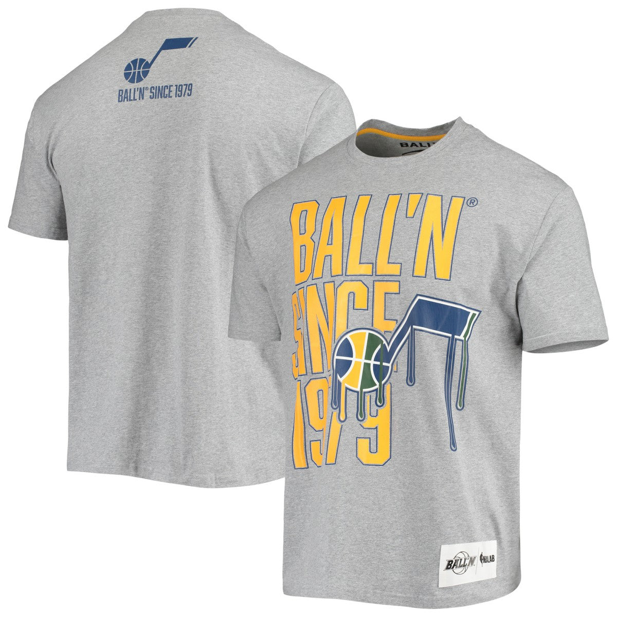 NBA - Utah Jazz BALL'N Since 1979 T-Shirt - Heathered Gray