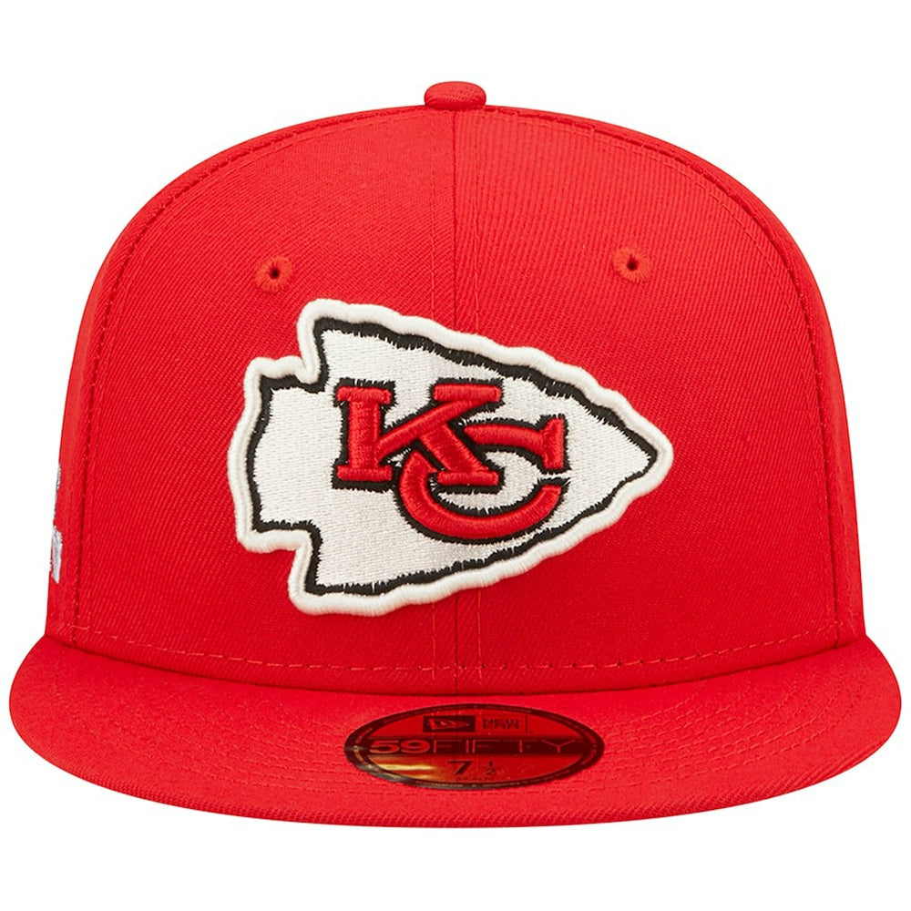 Kansas City Chiefs New Era Super Bowl IV Pop Sweat 59FIFTY Fitted Hat Red - NFL
