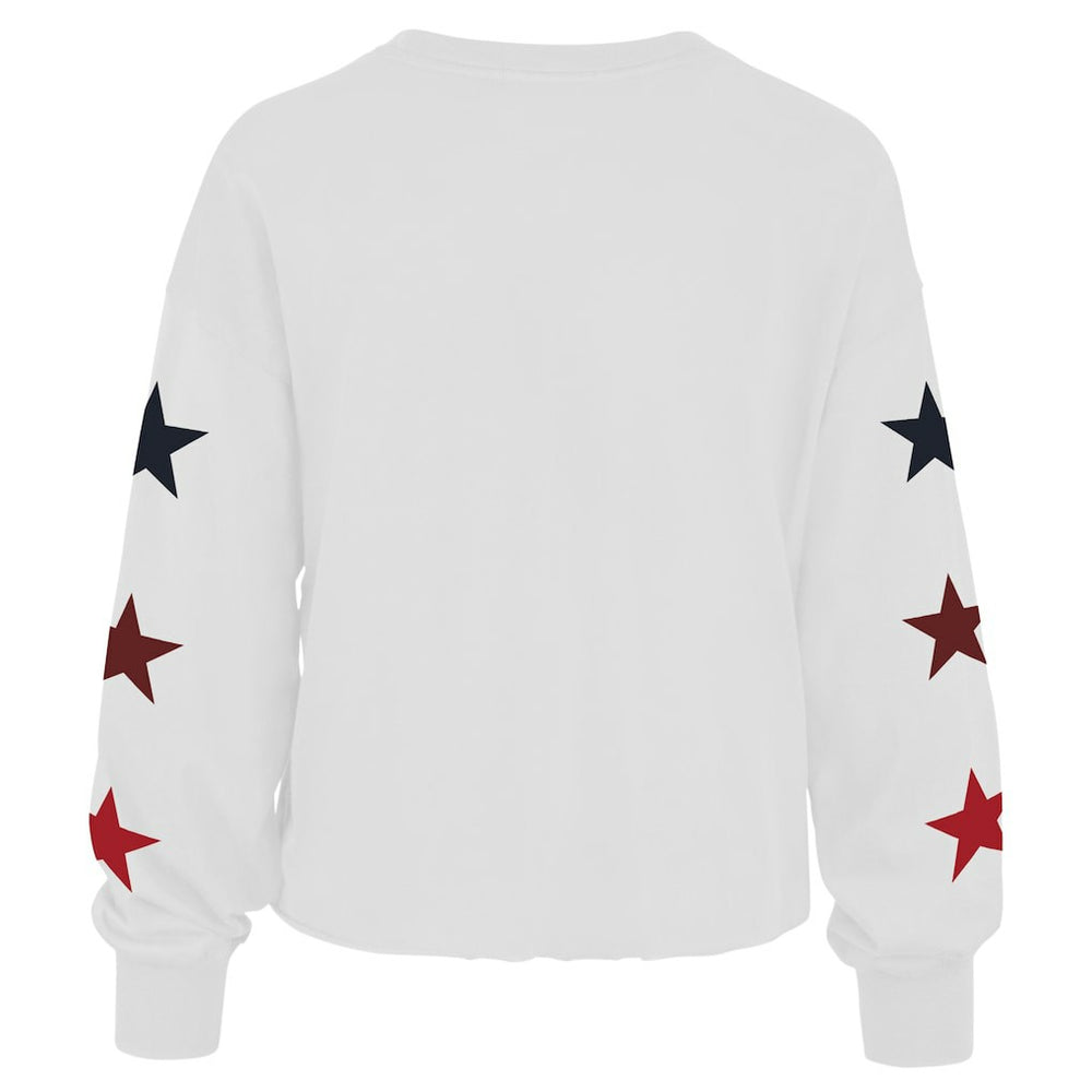 47 brand - Brooklyn Nets '47 Women's 2021/22 City Edition Call Up Parkway Long Sleeve T-Shirt - White