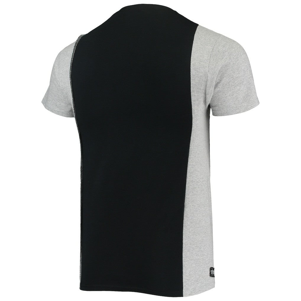 Pittsburgh Steelers Refried Apparel Sustainable Split T-Shirt Black/Heathered Gray - NFL