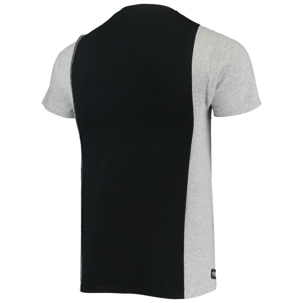 Pittsburgh Steelers Refried Apparel Sustainable Split T-Shirt Black/Heathered Gray - NFL
