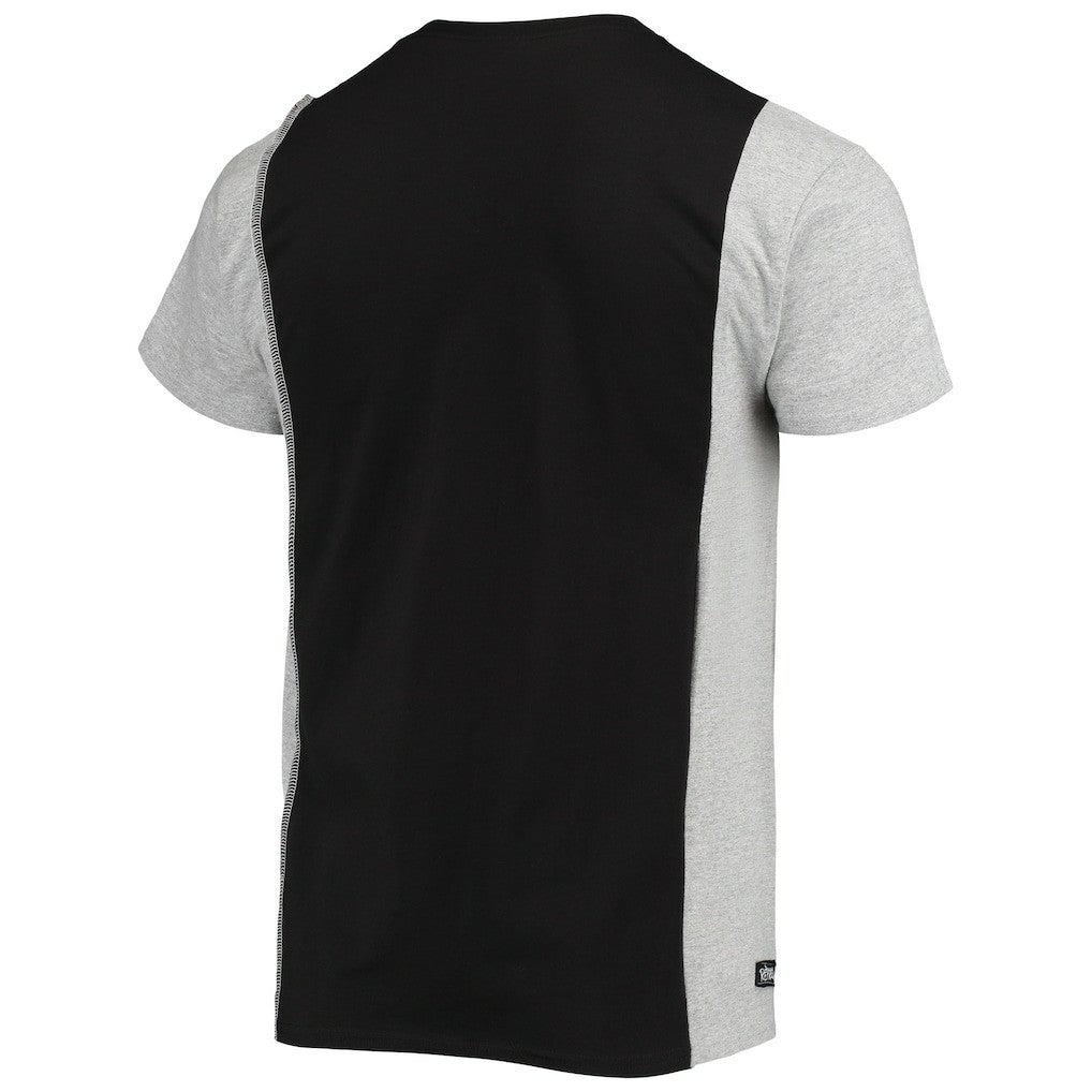 San Francisco 49ers Refried Apparel Sustainable Split T-Shirt Black/Heathered Gray - NFL