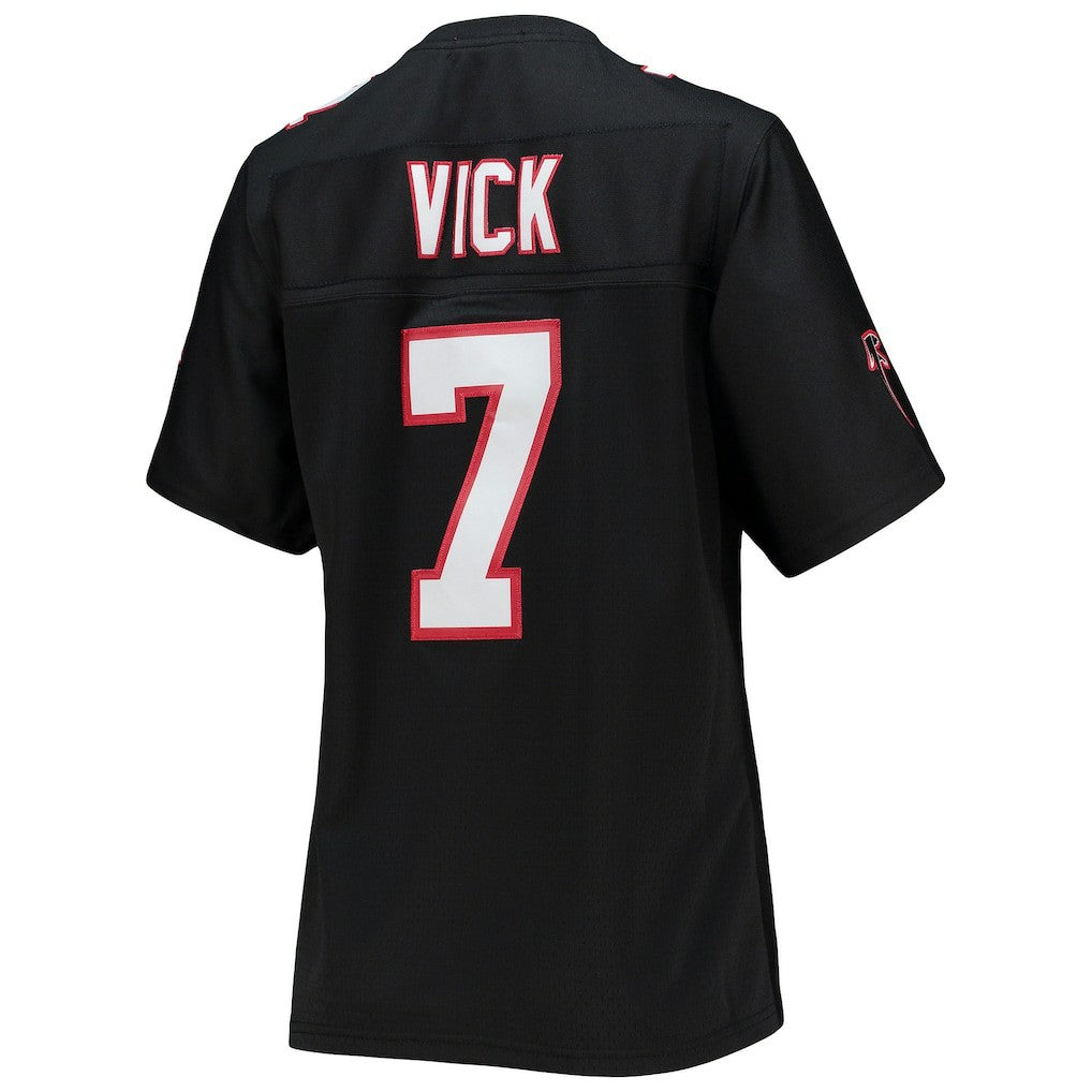 Michael Vick Atlanta Falcons Women's Legacy Replica Player Jersey Black - Mitchell & Ness