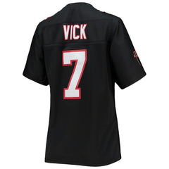 Michael Vick Atlanta Falcons Women's Legacy Replica Player Jersey Black - Mitchell & Ness