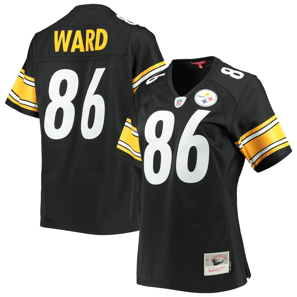 Hines Ward Pittsburgh Steelers Women's Legacy Replica Player Jersey Black - Mitchell & Ness
