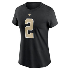 Jameis Winston New Orleans Saints Women's Name & Number T-Shirt Black - Nike