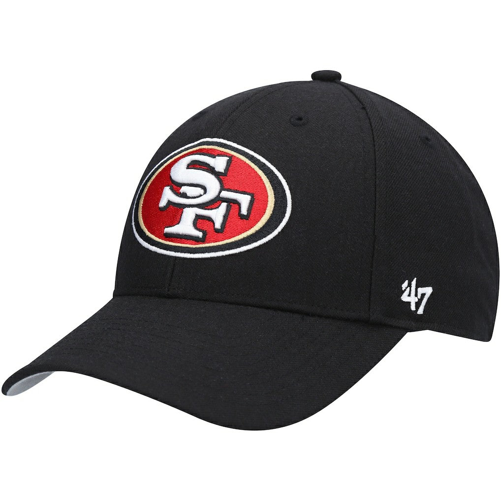 San Francisco 49ers '47 Logo MVP Adjustable Hat Black - 47 brand