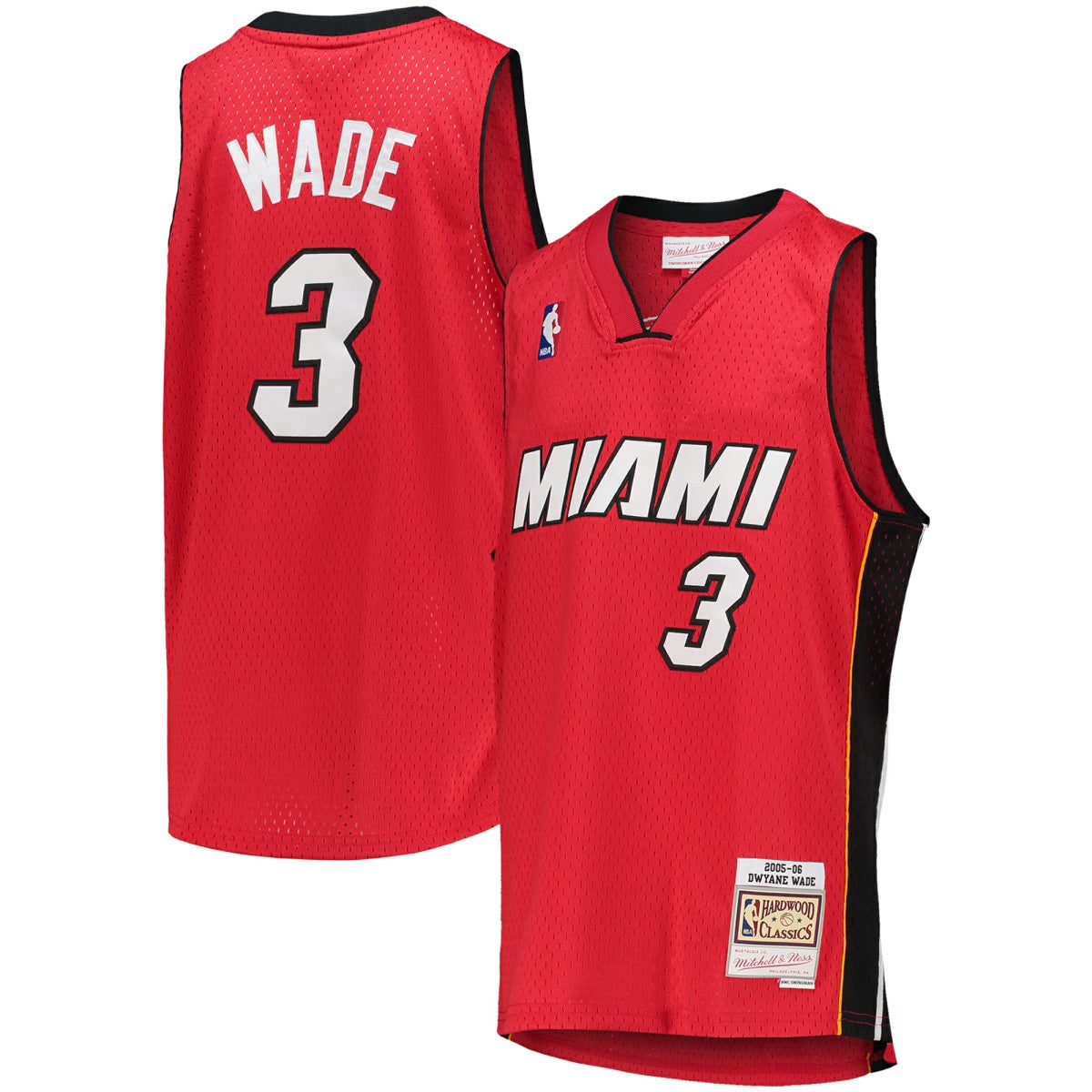Mitchell & Ness - Dwyane Wade Miami Heat Youth 2005/06 Hardwood Classics Swingman Jersey - Red