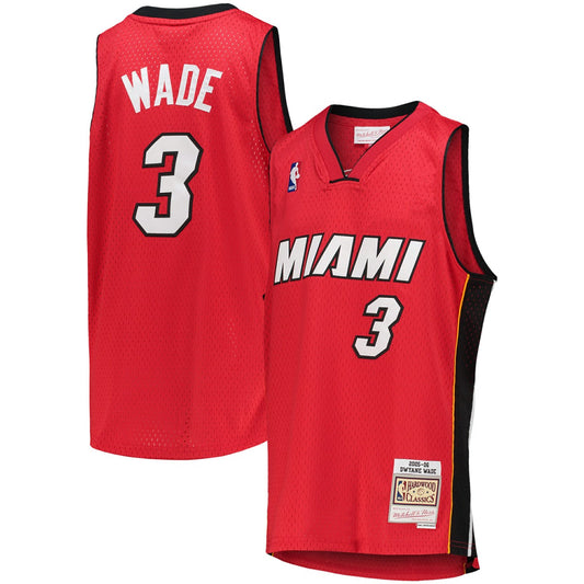 Dwyane Wade Miami Heat Youth 2005/06 Hardwood Classics Swingman Jersey - Red | NBA Jerseys
