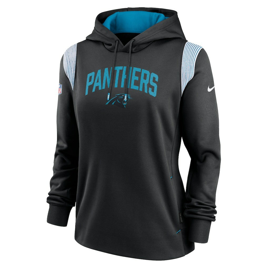 Carolina Panthers Women's Sideline Stack Performance Pullover Hoodie Black - Nike