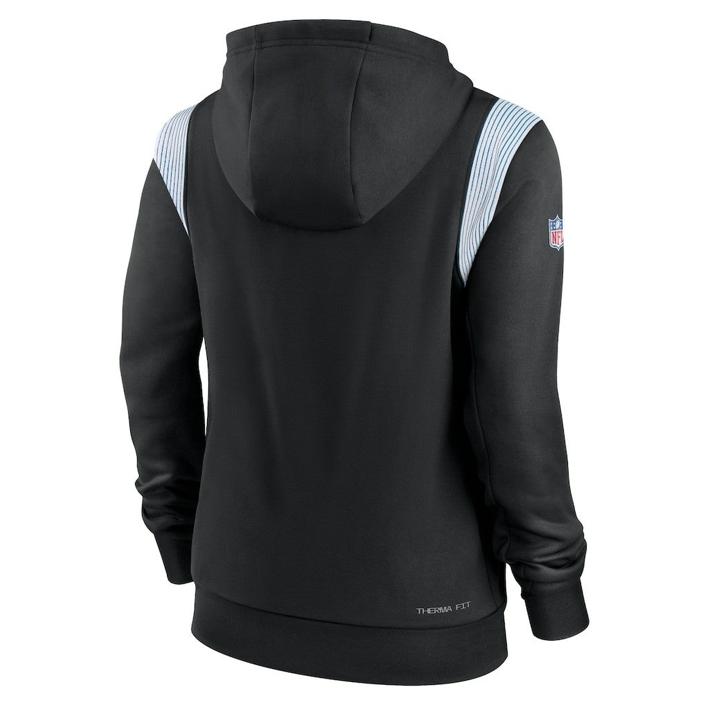 Carolina Panthers Women's Sideline Stack Performance Pullover Hoodie Black - Nike
