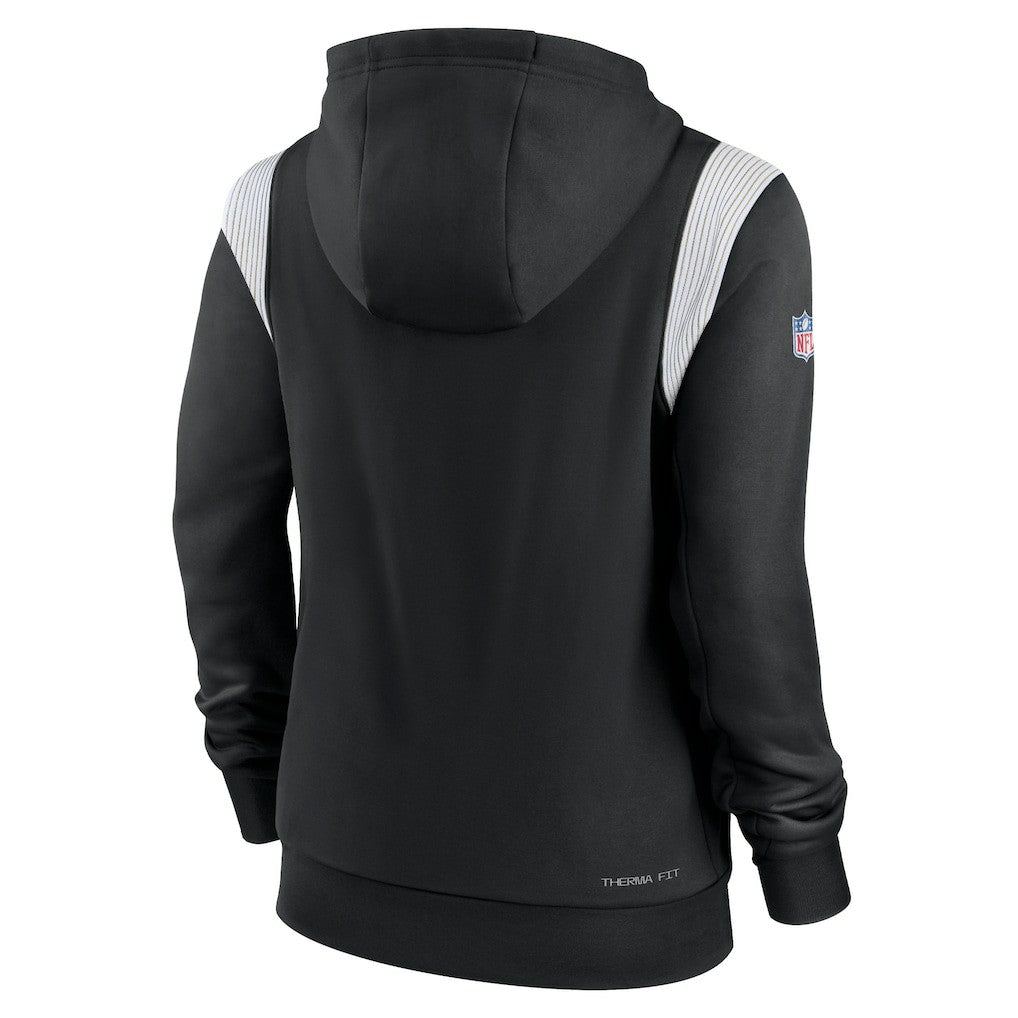 New Orleans Saints Women's Sideline Stack Performance Pullover Hoodie Black - Nike