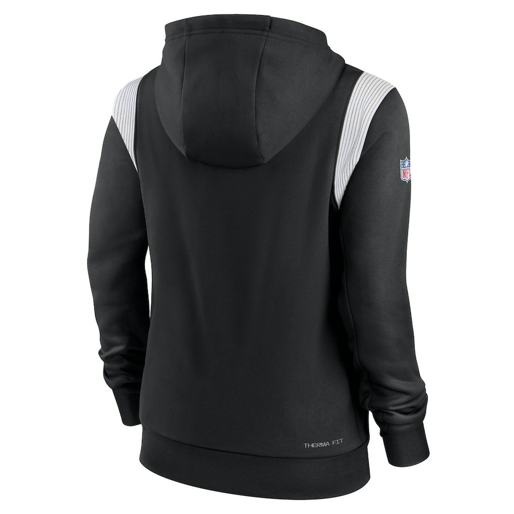 New Orleans Saints Women's Sideline Stack Performance Pullover Hoodie Black - Nike