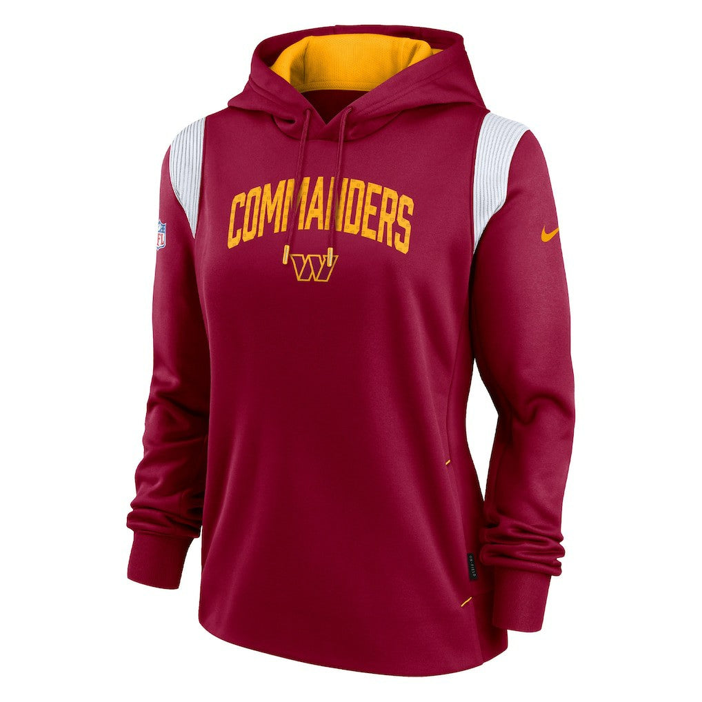 Washington Commanders Women's Sideline Stack Performance Pullover Hoodie Burgundy - Nike