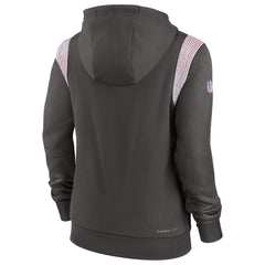 Tampa Bay Buccaneers Women's Sideline Stack Performance Pullover Hoodie Pewter - Nike