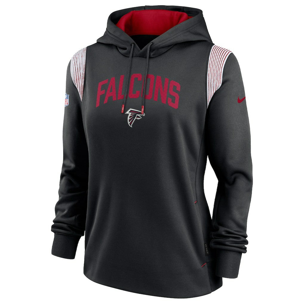 Atlanta Falcons Women's Sideline Stack Performance Pullover Hoodie Black - Nike