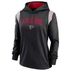 Atlanta Falcons Women's Sideline Stack Performance Pullover Hoodie Black - Nike