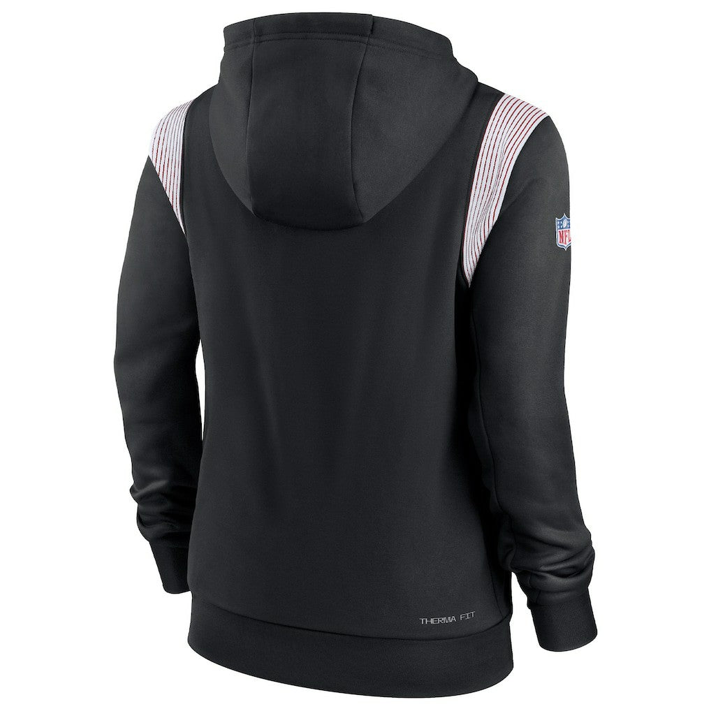 Atlanta Falcons Women's Sideline Stack Performance Pullover Hoodie Black - Nike