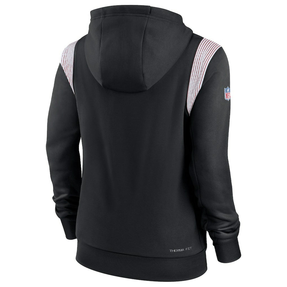 Atlanta Falcons Women's Sideline Stack Performance Pullover Hoodie Black - Nike
